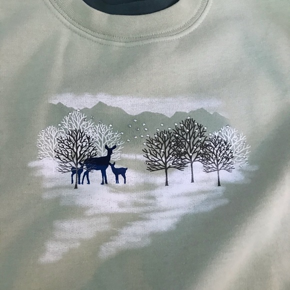 Light green crew neck sweater - Picture 3 of 3